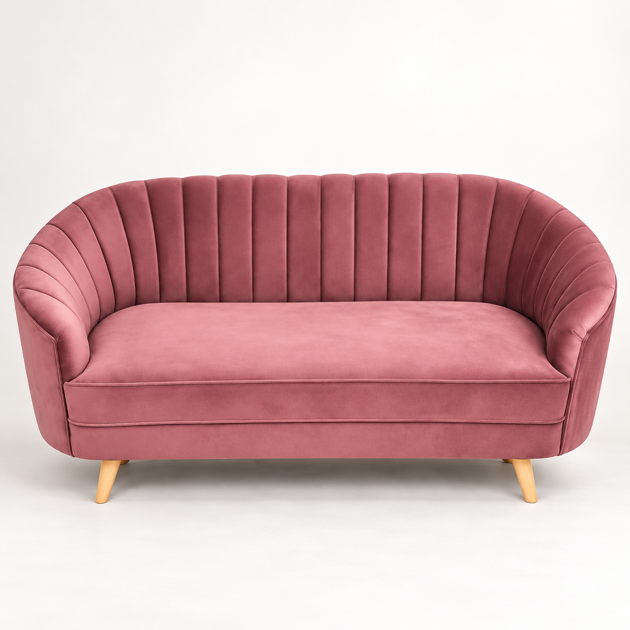 Pink Velvet 3 Seater Sofa Furniture rental product by RentEvent